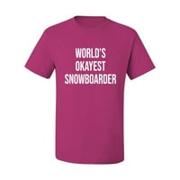 Najsvijeni svjetovi snijeg snijeg sportskih grafičkih majica, Fuschia, velika