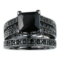 Clearance ispod $ cotonie 2-in-ženski vintage dijamantski srebrni angažman vjenčanog prstena