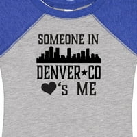 Inktastični denver Kolorado Neko me voli skyline poklon za dječaka baby ili baby girl bodysuit
