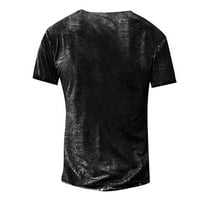 Hanas muške majice T-majice Grafički tekst Crni vojni zeleni bazen Tamno siva 3D štamparija ulična ležerna