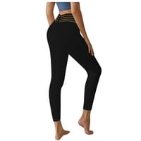 wendunide joga hlače Žene Žene Solid Workging Smještaj Fitness Sportski trčanje joga hlače crna