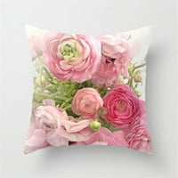 Rose cvjetni jastuk pokrivač nordijski stil vjenčani ukras kauč na kauč na razvlačenje za kućište za