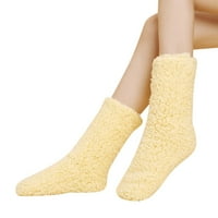 Wofedyo čarape za žene Žene debele super toplo za zimsku kuću nejasne čarape Super mekana udobnost koralnih