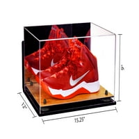 Deluxe akrilni košarkaški paket cipela za prikaz sa ogledalom, zidnim nosačem, crnim usponima i bazom