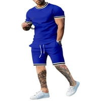 Avamo Men TrackSit set kratkih rukava od olaba za posadu The Crw majica + kratke hlače Outfit Ljeto