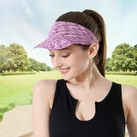 HonRane Empty Najbolji šarene pruge sunčani šešir sa duksevanjem Podesivi rastezljivi pojas Unise prošireni podrumski tenis sportski modni dodaci