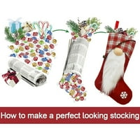Velike božićne čarape Xmas Drvo viseći bombone Pokloni torbe