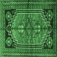 Ahgly Company Zatvoreni kvadrat Perzijski Smaragd Zeleni tradicionalni prostirci, 3 'Trg