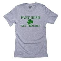 Part irski sve nevolje - Dan Svetog Patrika Izvrsna muška siva majica