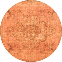 Ahgly Company Zatvoreni kvadrat Perzijski narandžasti boemski prostirke, 3 'kvadrat