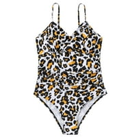 Ženska bodysuit monokini ženski set za plivanje bez leđa Slim Fit Bikini Višebojni kupaći kostim kupaći