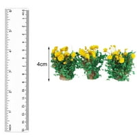Minijaturni cvijet umjetni cvijet model scenografija materijala cvijeća za mikro pejzažnu vlak pejzažni