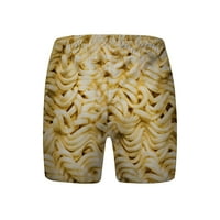 jsaierl muške kratke hlače Smiješne hrane Realistične 3D tiskane ljetne kratke hlače Plaže Swim Swim