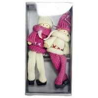 CHAOLEI božićna lutka ukras privjesak vuna lutka poklon božićni ukrasi za božićne ukrašavanje i zanatsko uređenje drva i zanat za zanat i poklon