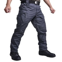 Cindysus muške hlače elastične struine pantalone na srednje struka dno jogger teretni pant lagana vojska