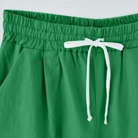 LeadMall polukraće hlače ženske joge kratke hlače Žene Ljeto Čvrsto pet bodova Pamučne posteljine hlače