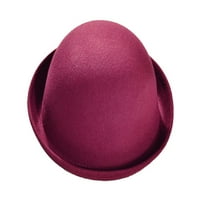 Muškarci Žene Vintage Wool Slatki trendy Bowler Derby Modni šešir