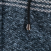 Cardigan za žene Ženska modna runa guste pruge Boja podudarajući s kapuljačom džemper gradijentne casual