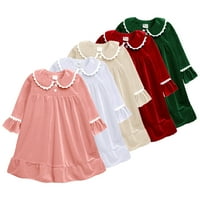 Dječji haljina za djecu od bebe pidžamas 3m-11y toddler haljina s dugim rukavima, dugih rukava haljina