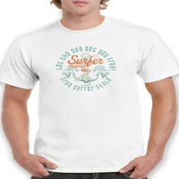 Neka je more postavio besplatnu surf majicu muškaraca -image by shutterstock, muško 3x-velik