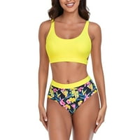 Ženski kupaći kostimi Tummy Control Plus Size Coleit CoverUp modni ispisani komforni labavi kupaći kostim,