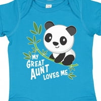 Inktastic moja velika tetka voli me-slatka panda poklon baby boy ili baby girl bodysuit