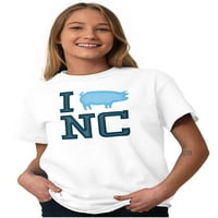 Sjeverna Karolina Sretno svinja slatka muška grafička majica majica ties brisco brendovi s