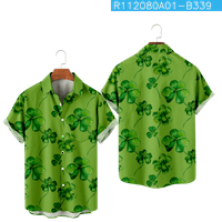 Dan odraslih Sv. Patricka serija Havajska majica s kratkim rukavima na dubinu s kratkim rukavima dolje