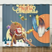Paille Christmas Gromet Threatout Prozor zatamnjene toplotne izolirane sobe zamračenje zastaje za zavjese