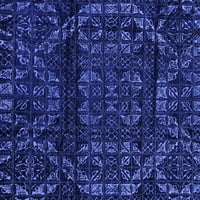 Ahgly Company Zatvoreni pravokutnik Perzijski plavi čepimski prostirke, 7 '10'