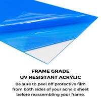 Frame prirodni braon okvir za slike - Kompletni moderni foto okvir uključuje UV akril