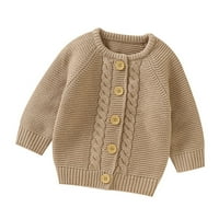 Dječji dječak dječak pleteni kardigan džemper topli pulover vrhovi toddlera Odjeća za jaknu kaput odjeća