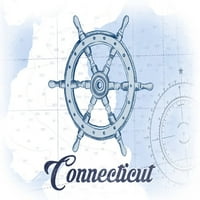 Connecticut, brodski točak, plava, obalna ikona