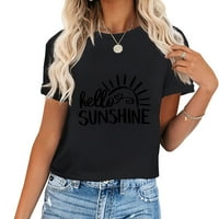Moderan ženska majica kratkih rukava - ljeto sunčano zalazak sunca Citiraj, mekan i jednostavan za njega