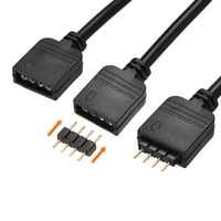 UXCell PIN RGB LED traka produžna kabla crna
