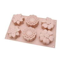 JYGEE SLOTS cvjetni silikonski kolač za ručno izrađen DIY mjesečevca 3D peciva za pecivo za pečenje