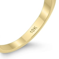 Ženska karata Tw Dvostruki dijamantni prsten u 10k žutom zlatu