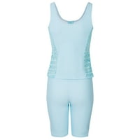 Ženski kupaći kostimi Tummy Control Plus size Poverguta kostim push-up podstavljena plus veličina prekrivanja