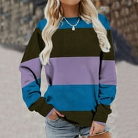 Viadha ženski grafički pulover pulover casual vrhovi džemperi Crewneck Duge dugih rukava