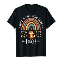 Samo djevojka koja voli lisice dugine poklone za FO LOVE majicu