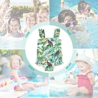 Jeccie Baby Toddler Girls Ruffle remen Jedno kupaće kostim W UPF 50+ Zaštita od sunca 18- mjeseci