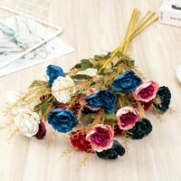 Farfi umjetni cvjetni ekološki anti-fade fau svilene cvijeće glave lažni božurski cvijeće buket za dom