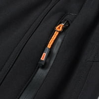 Muške hlače Solidne boje ravno noge Sredina visoki struk casual topli sredini struk Pokazni džep Pocket