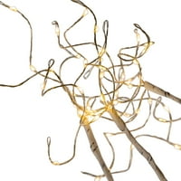 Kurt Adler 3-stopa bijela breza kore topla bijela LED bajka