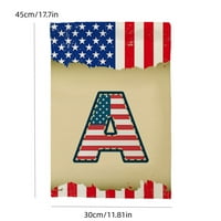 Patriotska dekorativna zastava Pisma bašta dvostrana američka nezavisnost Dan zastava za zastavu BURLAP