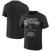 Muška kolekcija Darius Rucker Fantics Black Colorado Rockies Plaža Splatter majica