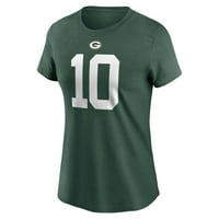 Ženski Nike Jordan Love Green Green Bay Packers Ime i broj majica