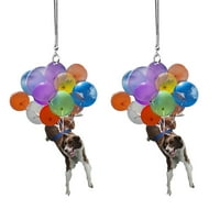 Dengmore Cute Dog Hour Hanging ornament sa šarenim-lakim visećim ukrasnim ukrasima vruće za kućni dekor