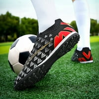 Muške nogometne cipele Udobni atletski nogometni klizavi profesionalni šiljci Lowtop Soft Touch crni 37