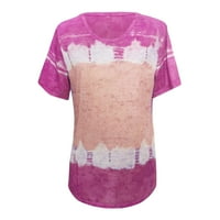 Žene T majica Loose Fit grafički proljetni Ljetni okrugli vrat Kratki rukav Print Plus size Majica Top